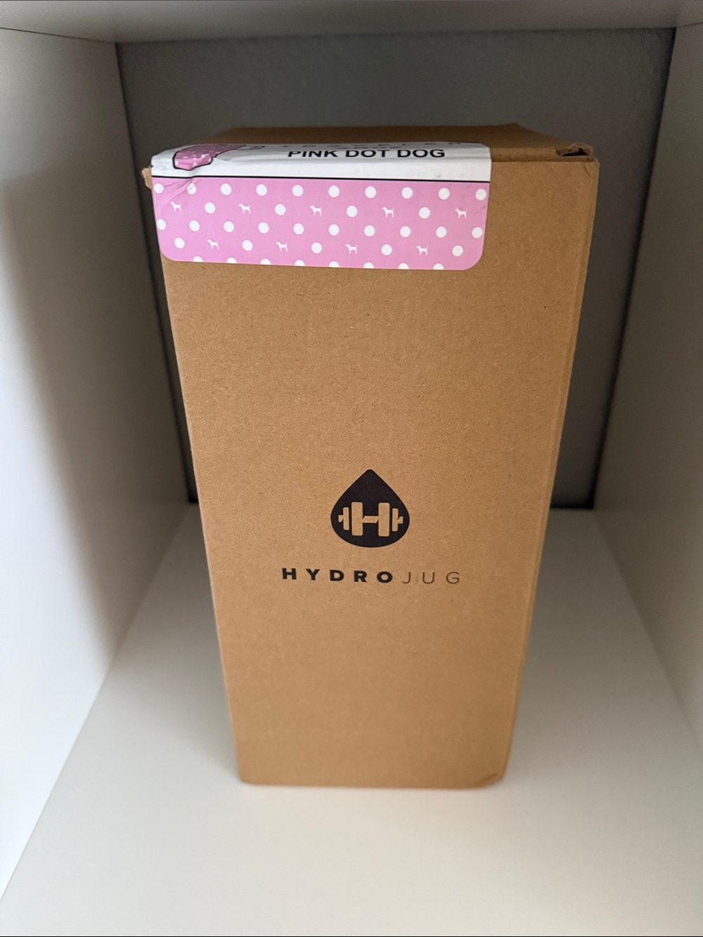 *NEW* PINK x Hydrojug 40oz Tumbler Water Bottle - Pink Polka Dot Dog Print - Picture 4 of 5
